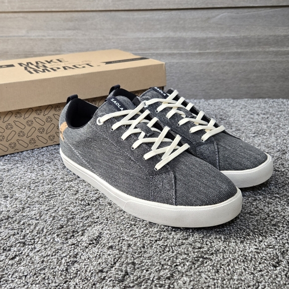 SAOLA Women Cannon Canvas Dark Grey Sneakers NEW size 9 - Picture 1 of 11